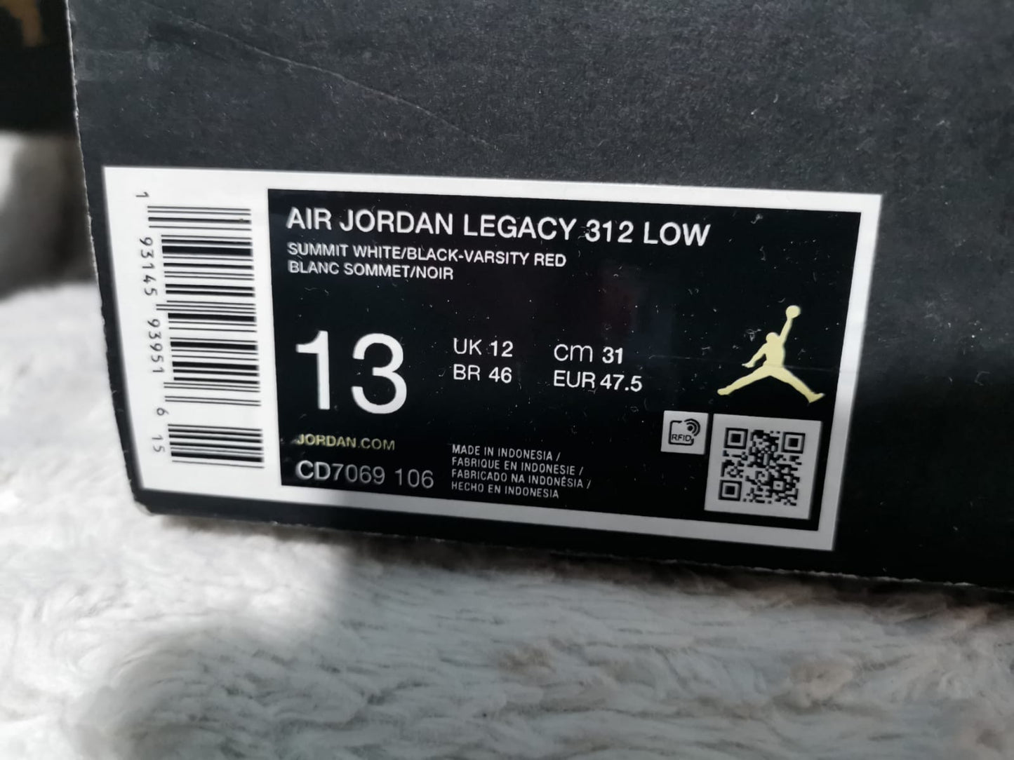 AIR JORDAN LEGACY talla 31.0
