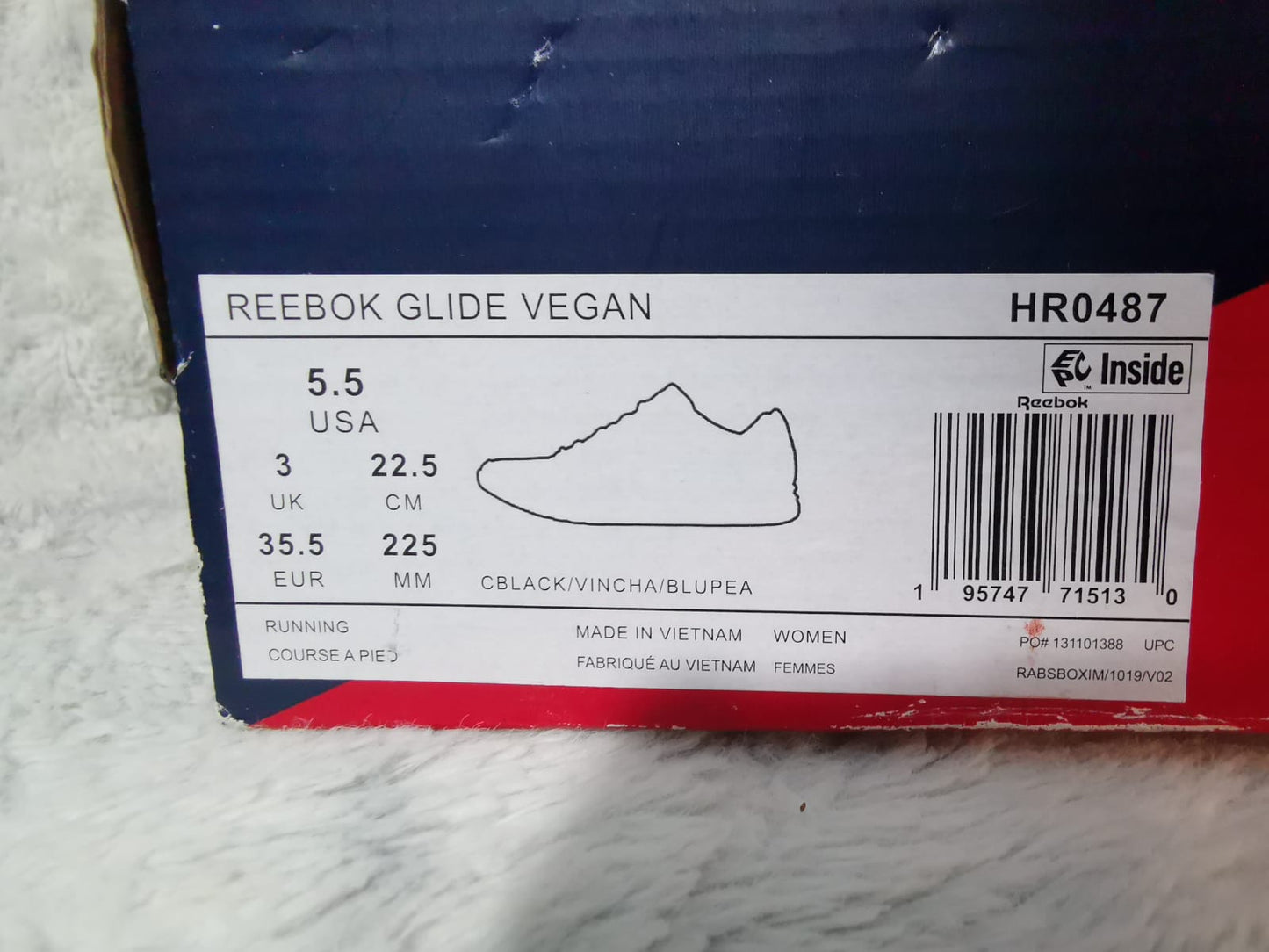 REBOK GLIDE VEGAN talla 22.5